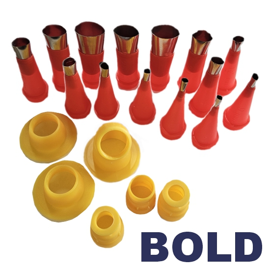 BOLD 14pc Sausage Gun Nozzle Tips