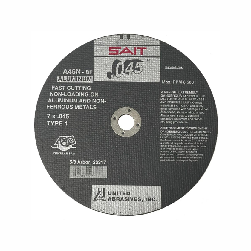 SAIT Alum Cut Off Wheel Type-1 A46N 7